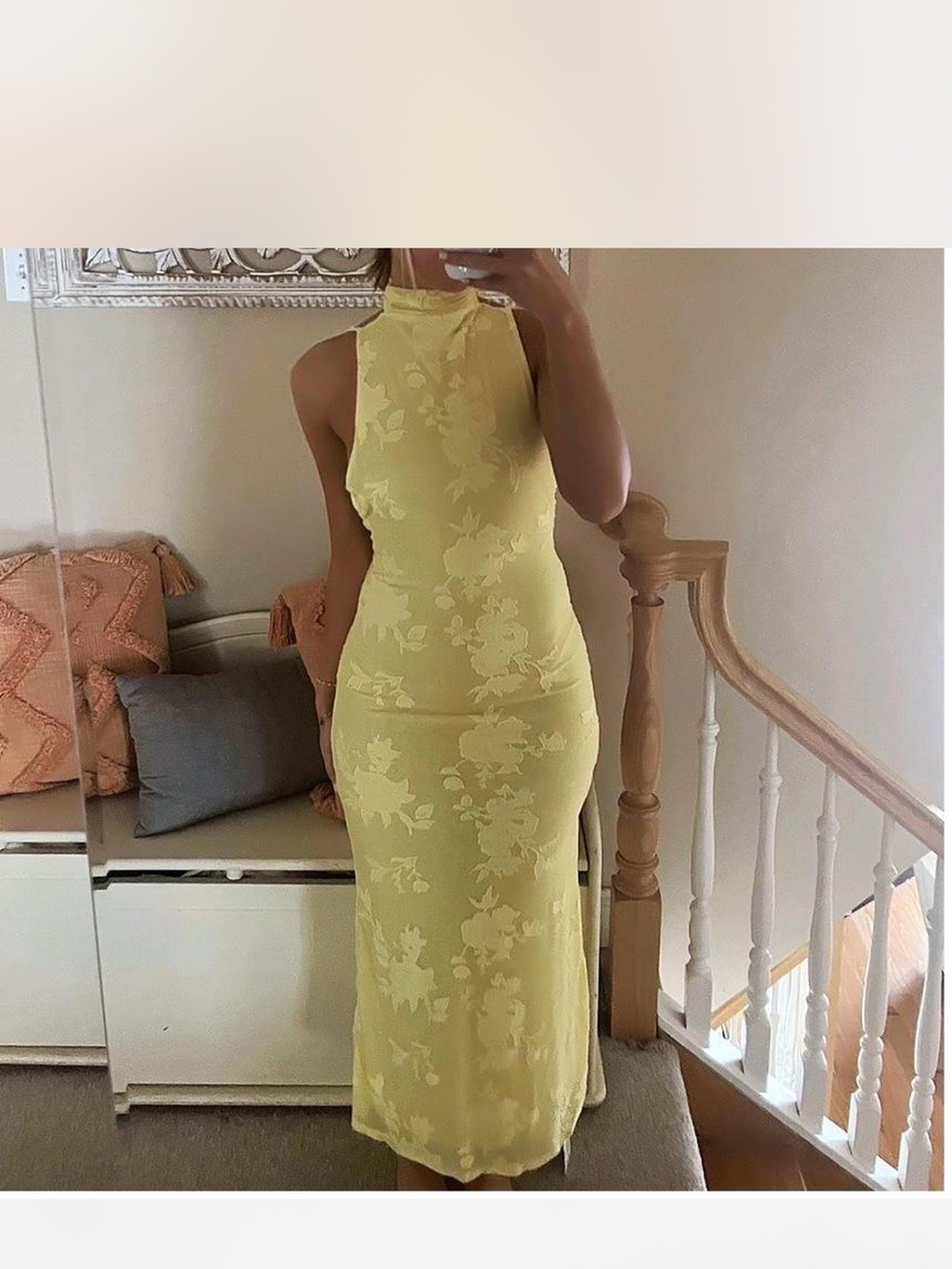ASOS Yellow Floral Dress